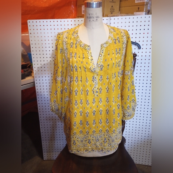 rose+olive Tops - Euc rose+olive yellow top